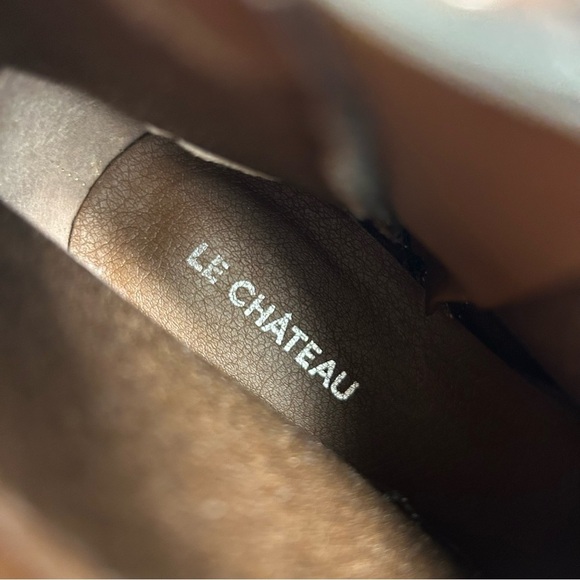 Le chateau Brown vegan Suede Ankle Boots with Studded Straps 36 - Picture 8 of 10